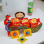 Hand Painted Peocock Design Dry Fruit Box - Multicolour