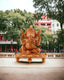 Wooden Ganesh Sitting Statue Home Décor