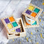 Wooden Gemstone Pine Coaster Set