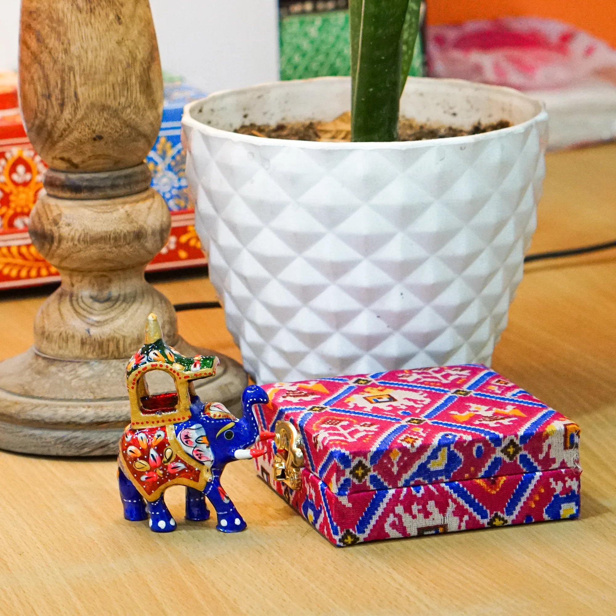 Small Ambabari Elephant Statue for Showpiece Secondary image