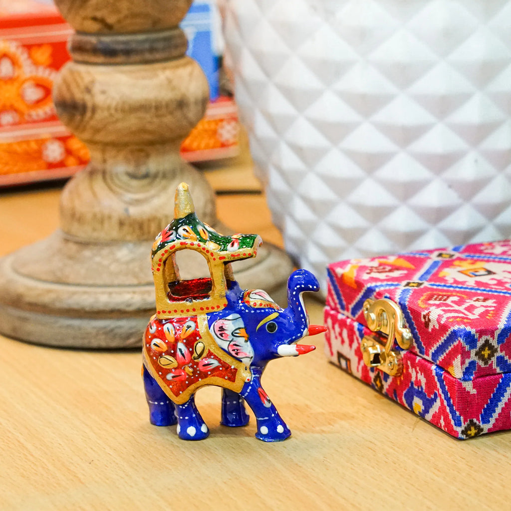 Small Ambabari Elephant Statue for Showpiece