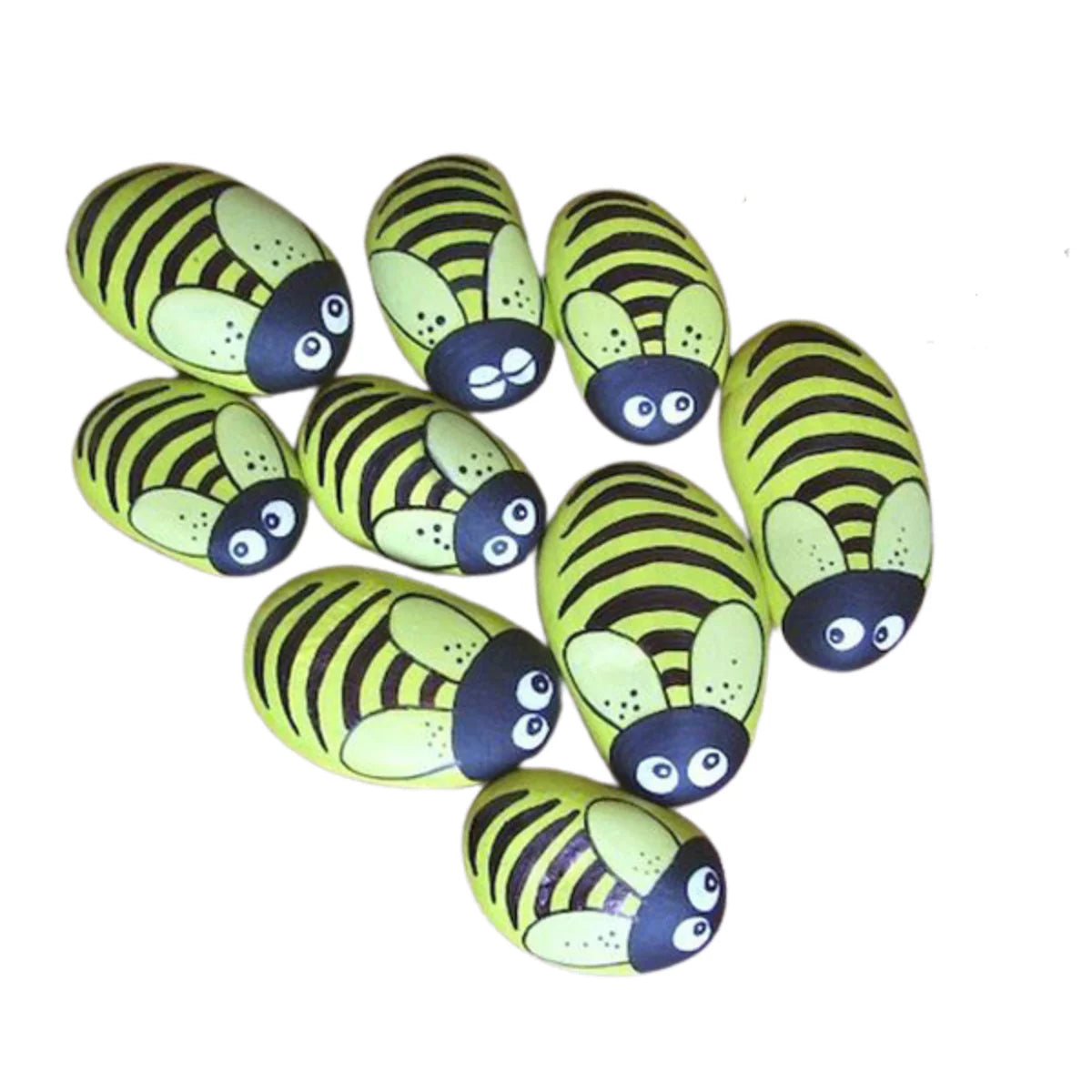 Beautiful Painting Stones Showpiece 6 Pcs