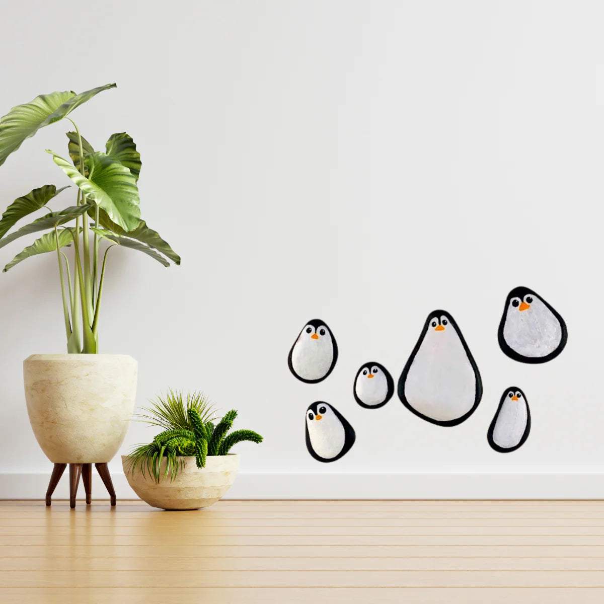 Under Of Sea Painting Stones Showpiece - 6 Pcs