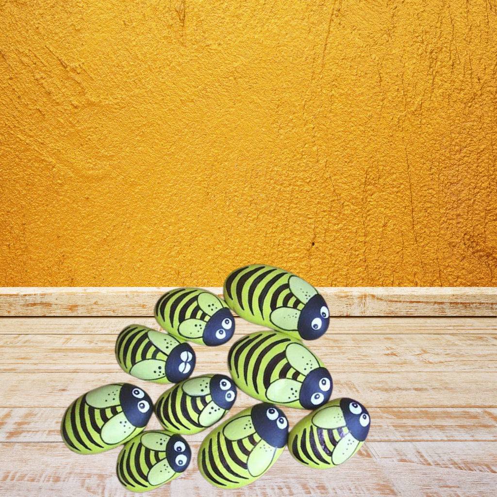 Beautiful Painting Stones Showpiece 6 Pcs