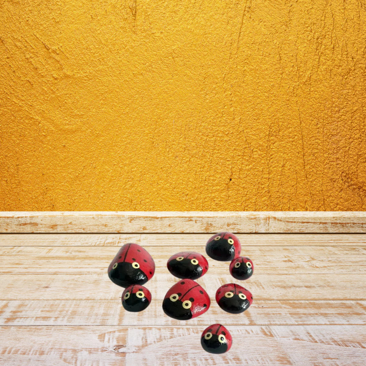 Beautiful Painting Stones Showpiece 5 Pcs Secondary image