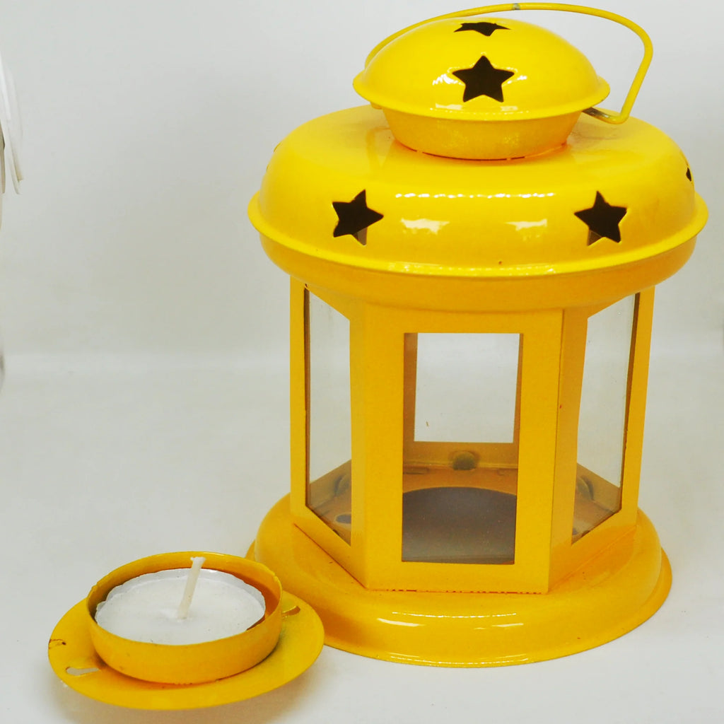 Metal Star Wall Hanging Candle Holder Pair set of 2 pc