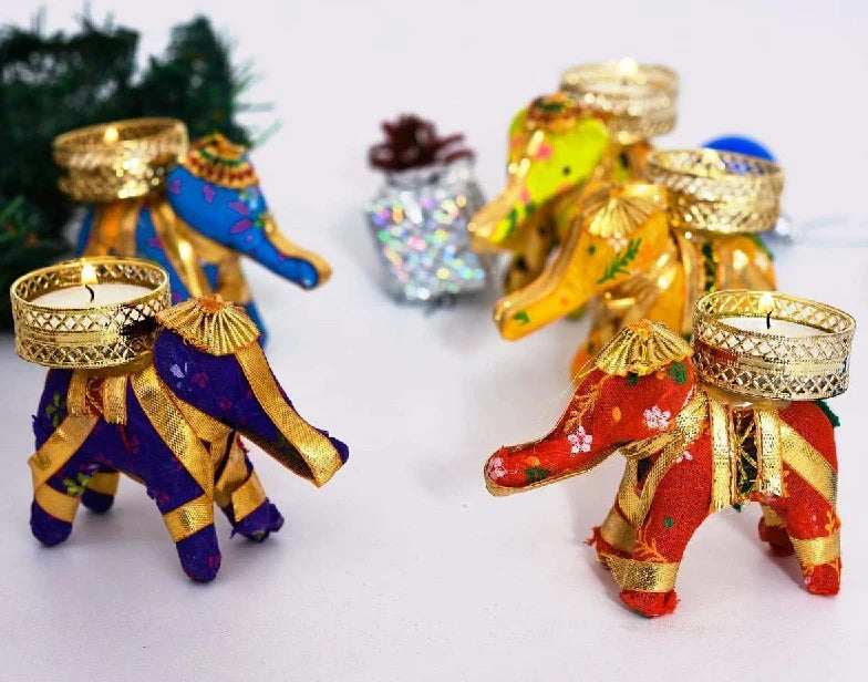 Elephant Tea Light Candle Holder Décor Secondary image