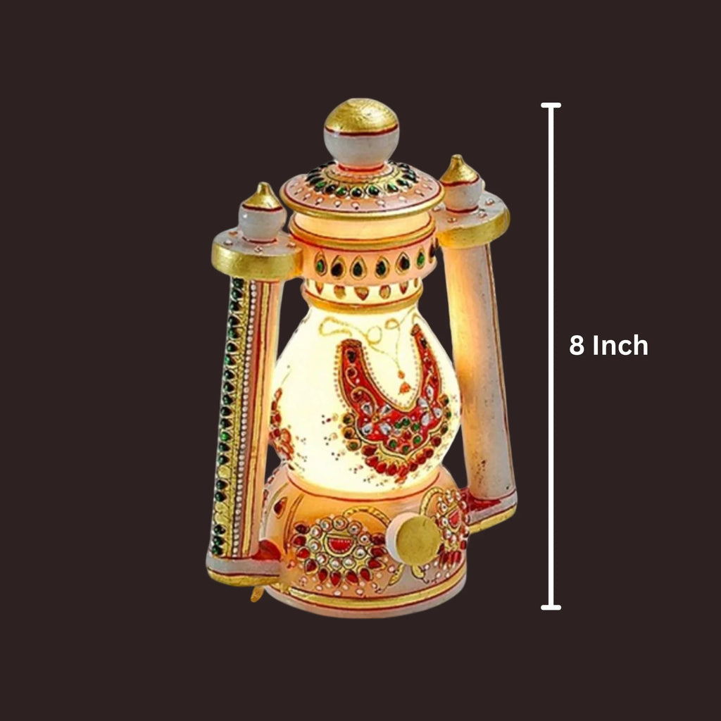 Beautiful Traditional Painting Hanging Lalten/lantern with electronic holder