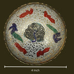 Beautiful Brass Dry Fruit Bowl Bidri Work Decorative set of 2 pc