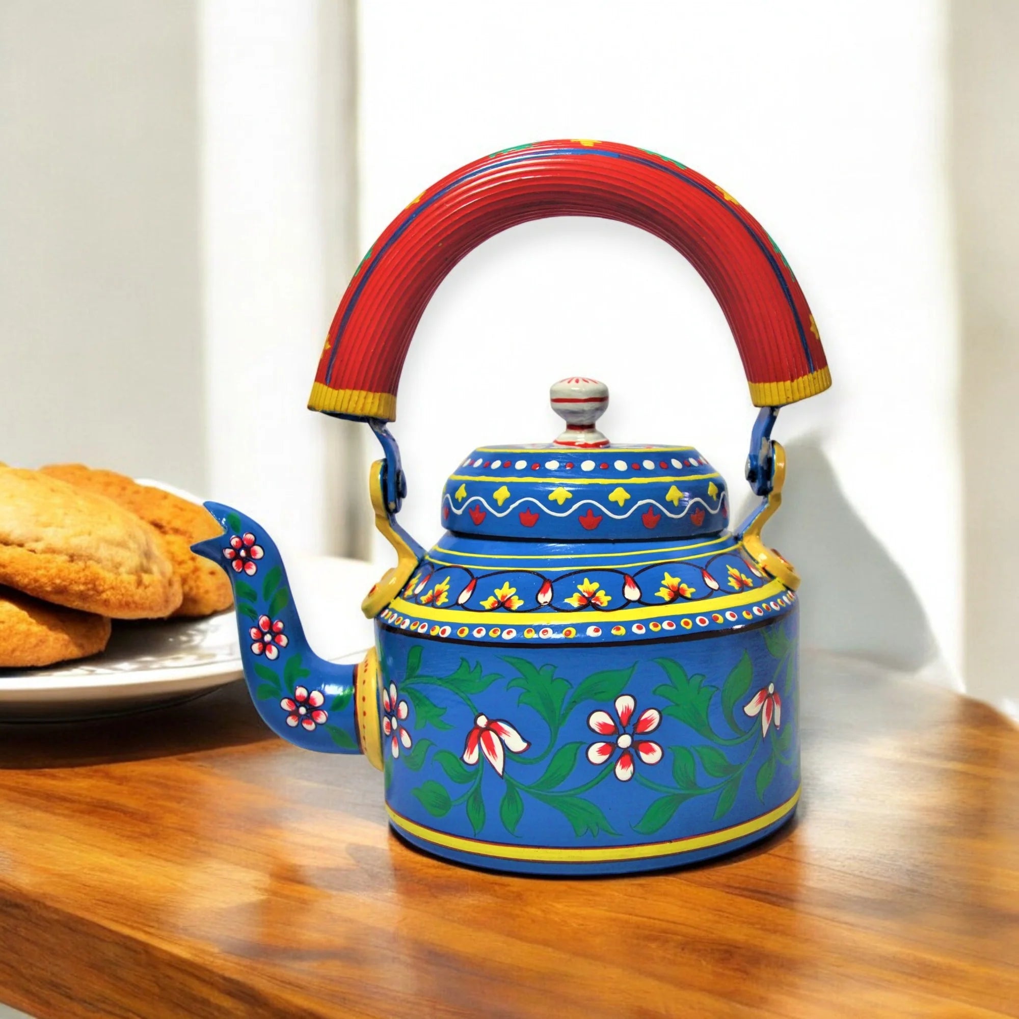 Hand Painted Aluminium Kettle Main image