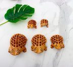 Wooden Frog Jali Antique Showpiece Set Of 5 Pcs