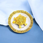 Metal Tortoise With Glass Plate