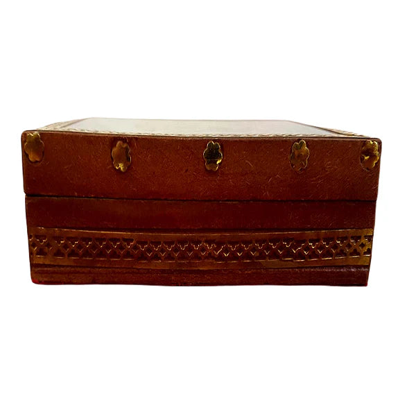 Wooden Painted Jewellery Box 4x5 Inch