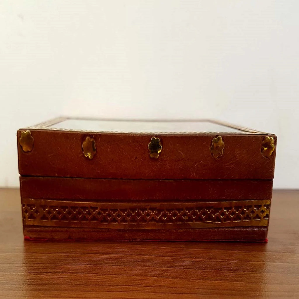 Wooden Painted Jewellery Box 4x5 Inch