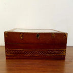 Wooden Painted Jewellery Box 4x5 Inch