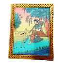 Wooden Painted Jewellery Box 4x5 Inch