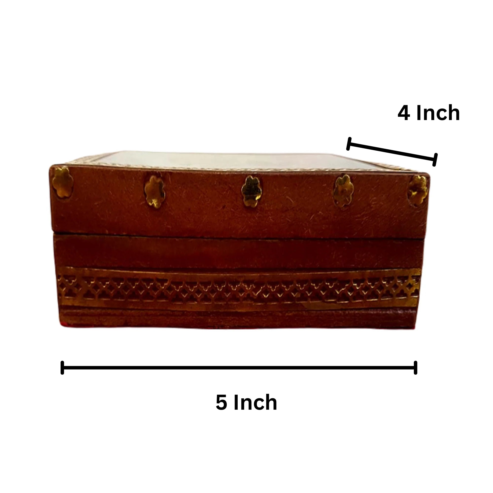 Wooden Painted Jewellery Box 4x5 Inch Secondary image