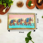 Wooden Painted Jewellery Box 10x8 Inch