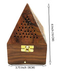 Wooden Dhoop Dani Stand / Lobandan Small Shape Box set of 2 Pc