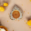Wooden Small Heart Block Diya Shape - set of 4 pc
