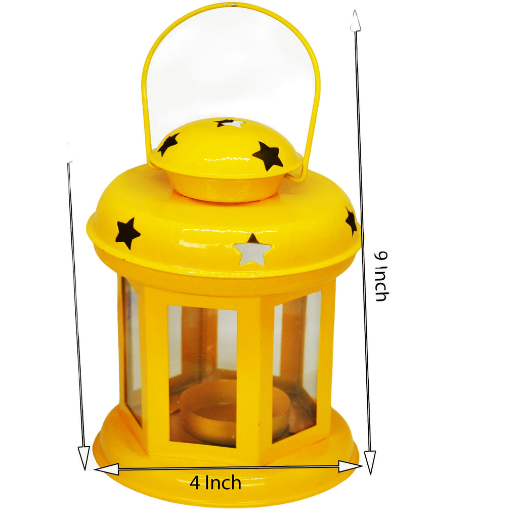Metal Star Wall Hanging Candle Holder Pair set of 2 pc