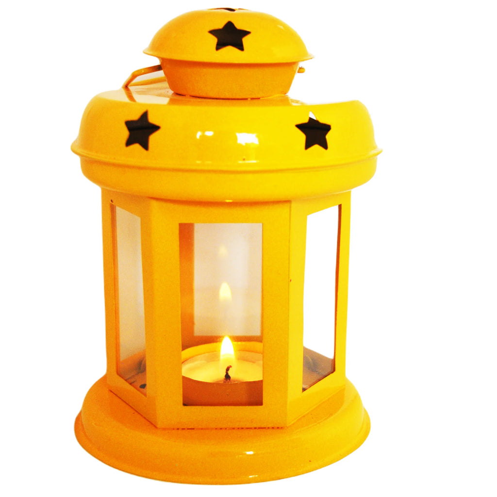 Metal Star Wall Hanging Candle Holder Pair set of 2 pc