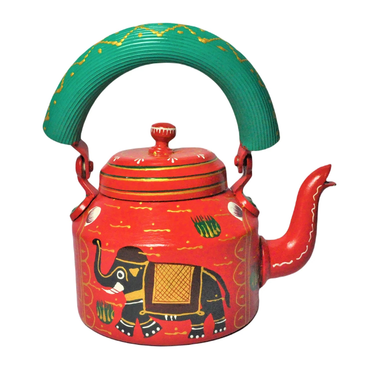 Hand Painted Aluminum Single Kettle Secondary image