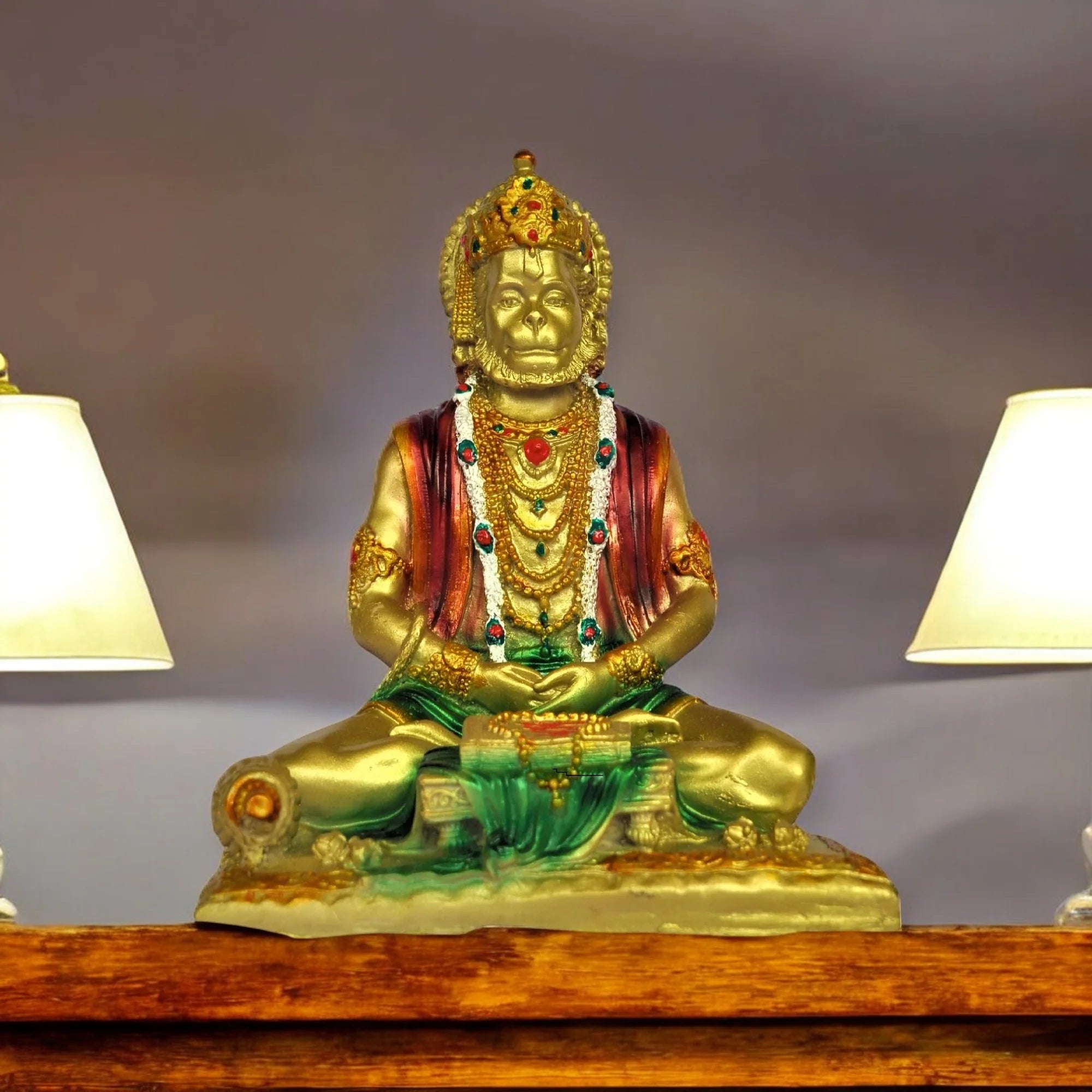 Lord Hanuman With Ramayan Statue For Home Main image