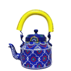 Wooden Kettle Tea Cart With 6 Glasses Set