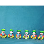Wooden Musician Painted Babla Set of 6