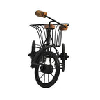 Wood And Iron Cycle Rickshaw Table Top Showpiece