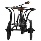 Wood And Iron Cycle Rickshaw Table Top Showpiece
