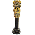 Wooden Antique Ashoka Stambh Pillar Décor