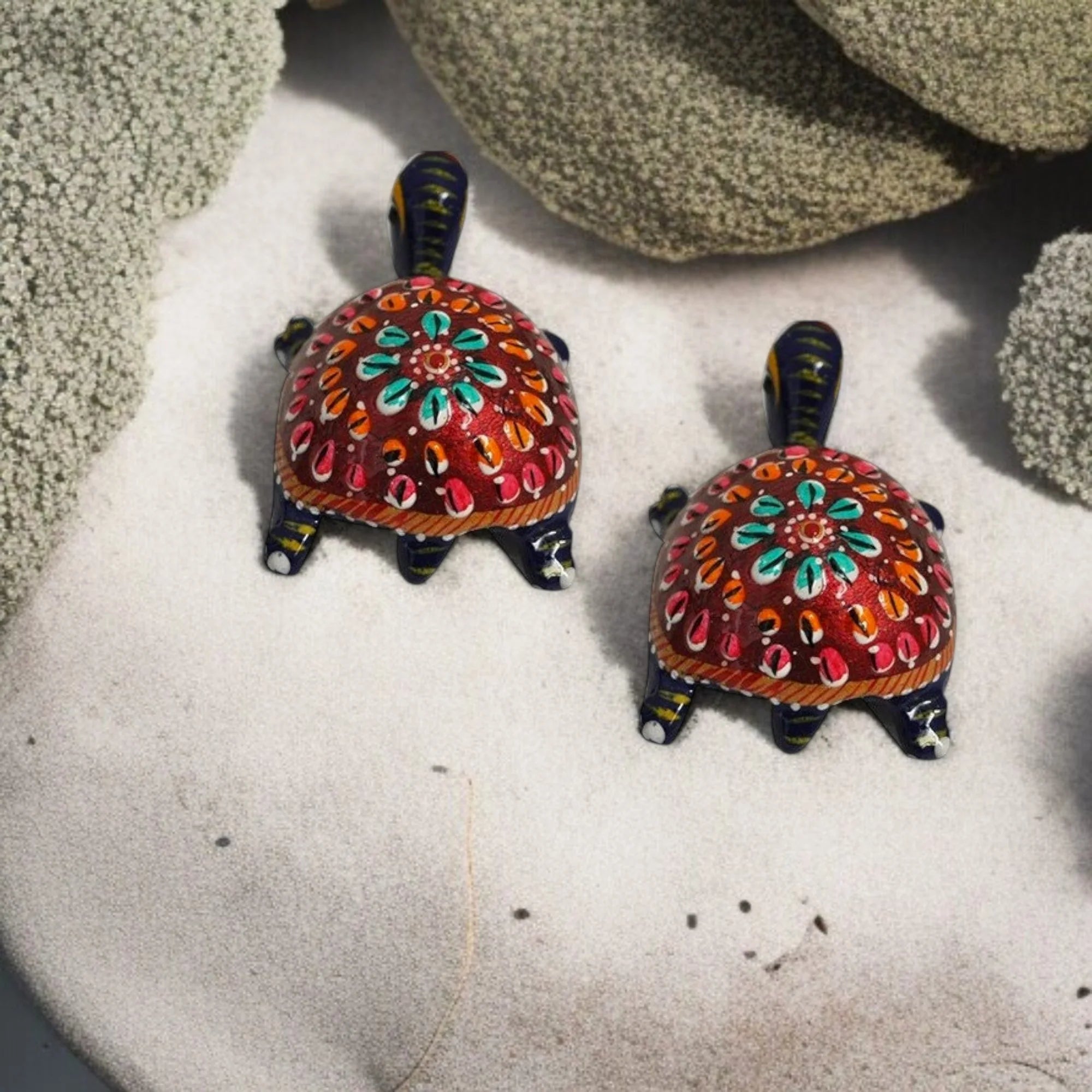 Tortoise Metal Meenakari Set of - 2