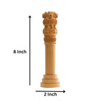 Wooden Antique Ashoka Stambh Pillar Showpiece