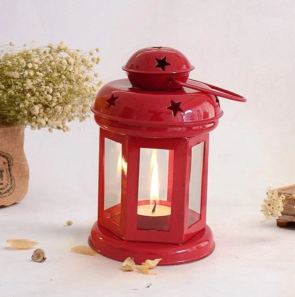Beautiful Lantern Tealight Holder Hanging Showpiece set of 2 pc Main image