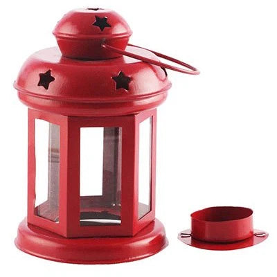 Beautiful Lantern Tealight Holder Hanging Showpiece set of 2 pc Secondary image