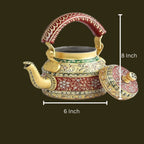 Decorative Aluminum Painted Tea Kettle