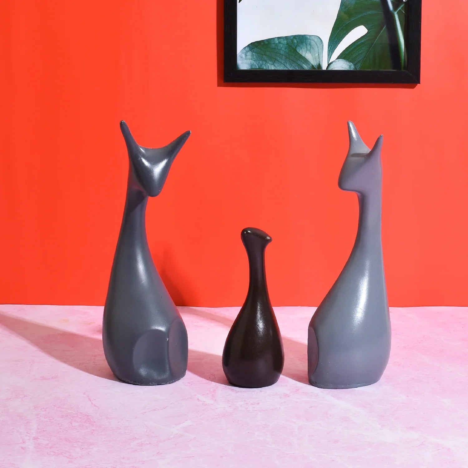 Polyresin Deer Statues Family Showpicec Secondary image