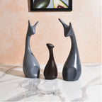 Polyresin Deer Statues Family Showpicec