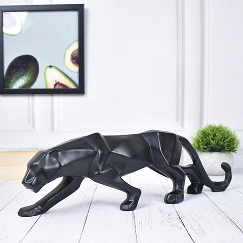 Powerful Polyresin Black Panther Statue Main image