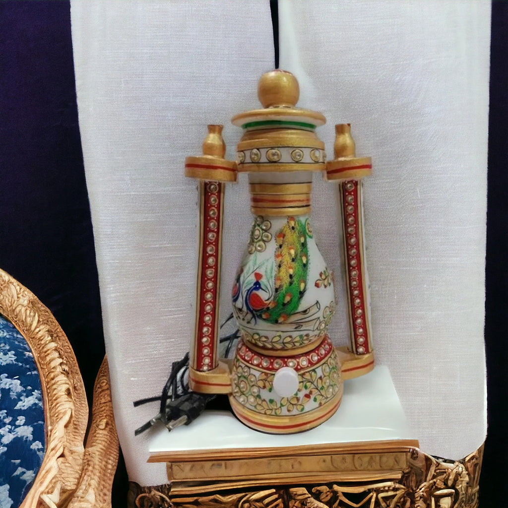 Antique Marble Lantern Lamp Décor