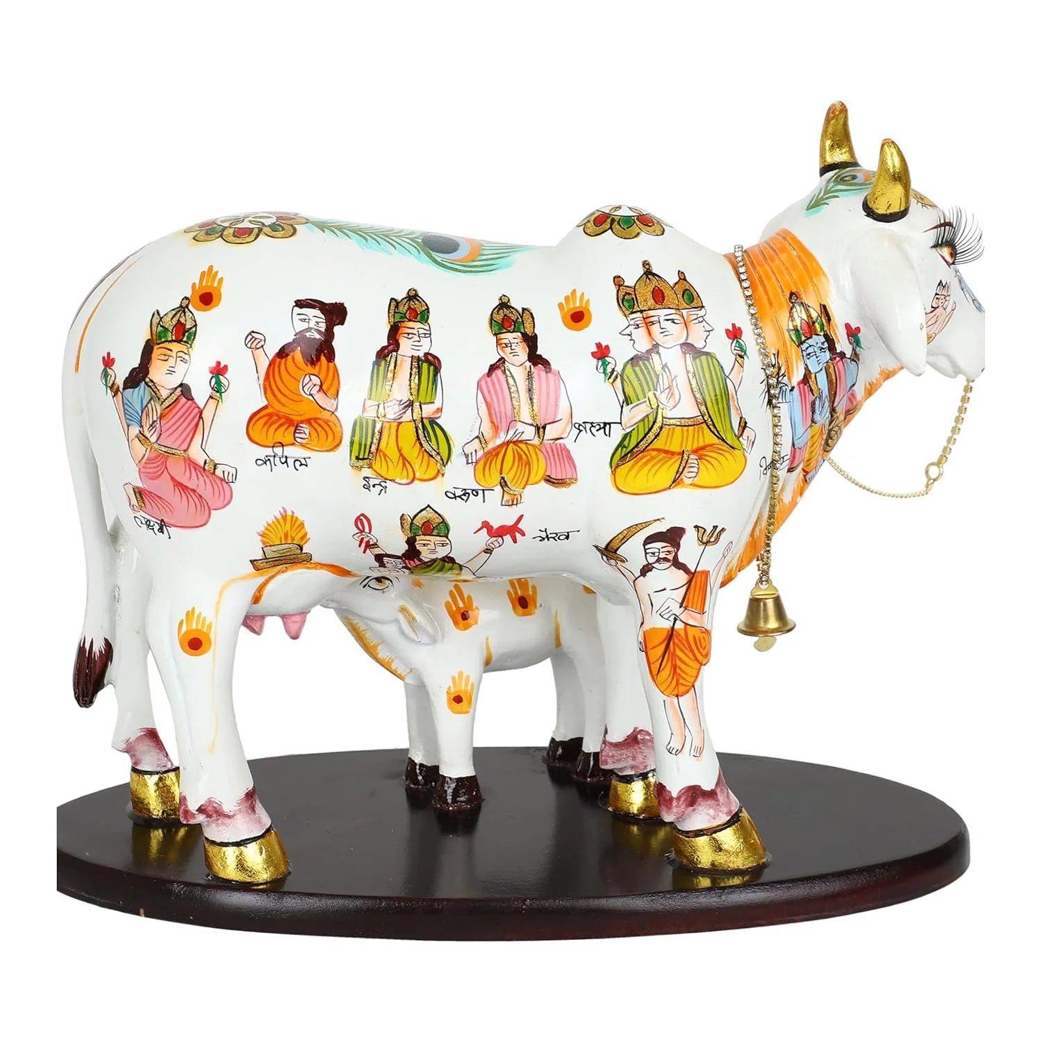Kamdhenu Cow And Calf Statue Secondary image
