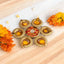 Golden Glossy Metal Flower Decorative Diya Urli Set of 2