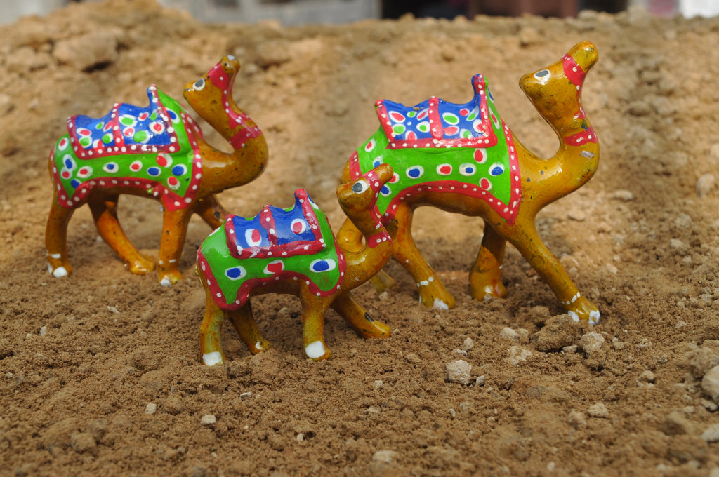 Wooden Camel For Decoration Set of 3