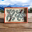 Wooden Hand Painted Serving Tray With Tree Design
