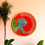 Hand Painted Pichwai Wooden Wall Plate-Elephant