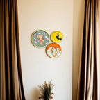 Hand Painted Pichwai Wooden Wall Plate Set