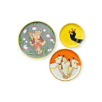 Hand Painted Pichwai Wooden Wall Plate Set