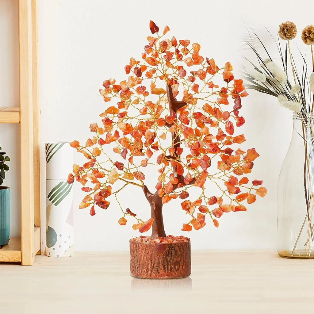 Handmade Gemstone Tree Decorative